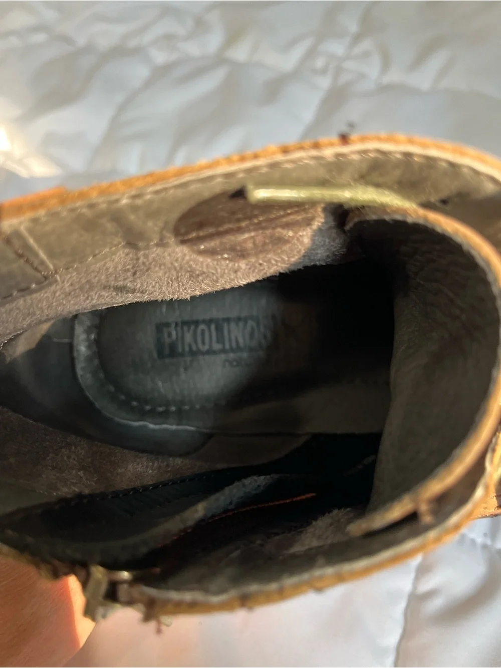 PIKOLINOS women’s Brown Leather Ankle Booties size 37